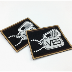 High density polyester embroidery patch for clothing