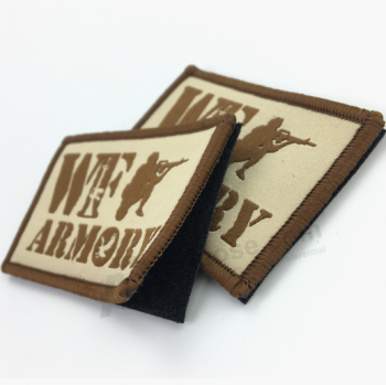 Best selling fashion backing hook woven patch