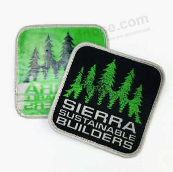 Wholesale iron on backing woven Apparel patch