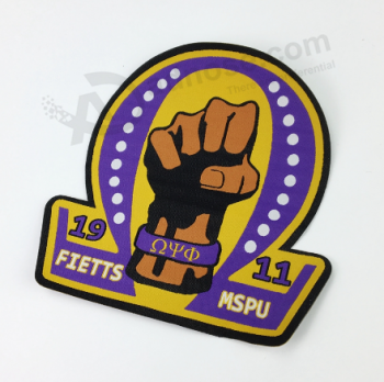 Custom woven textile patches custom Silk Screen patches