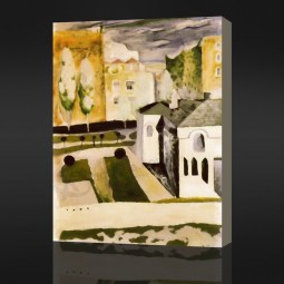NO,CX040 The Corner of the Town Abstract Oil Painting Home Decoration