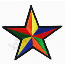 Garment embroidery patch star sticker badges cloth embroidered