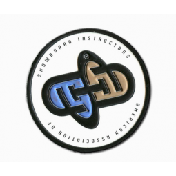 Parches de logotipo en relieve etiqueta de guantes de goma logo de parche de pvc