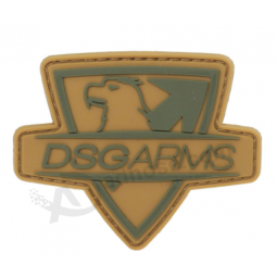 Eco-friendly rubber silicone embossed badge 3d soft pvc brand label