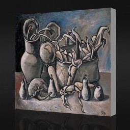 NO,CX071 Gray Still Life Printed Wall  Art  Abstract Oil Painting for Wall Decor