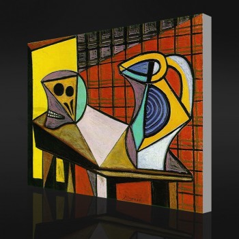 Nee, cx081 abstract beeld van kraan- en pitcher olieverfschilderij voor huisdecoratie