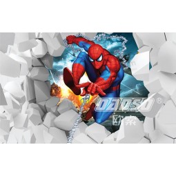 A257 Spiderman 3D Wall Ink Painting Background Decoration