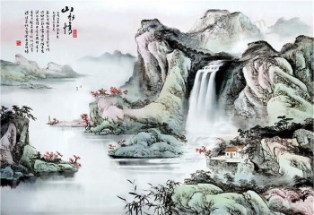 B252风景水墨画客厅墙艺术