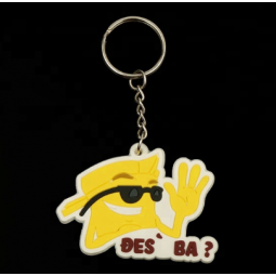 Cartoon Rubber Key Ring Silicone Souvenir Key Chain