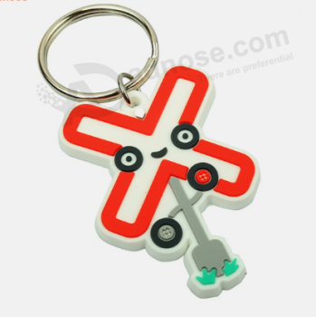 个性化的3d软pvc橡胶标签钥匙链纪念品