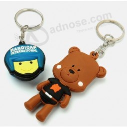 Travel Souvenir Rubber Logo Name Tag Key Chain