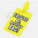 Kundenspezifisches Logo Reisegepäckanhänger PVC-Gummigepäckanhänger
