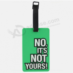 China supplier custom logo rubber baggage tags for sale