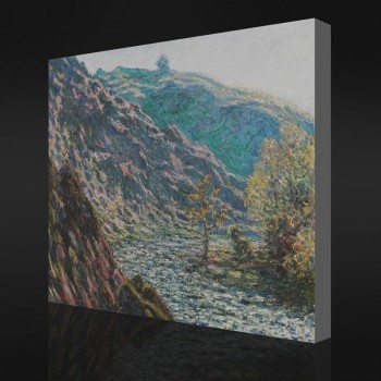 Nein-Yxp 049 Claude Monet-Der alte Baum am Zusammenfluss(1889)Ölgemälde impressionistische Kunst auf Leinwand