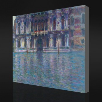 Nein-Yxp 050 Claude Monet-Der Palazzo Contarini(1908)Moderne Wand des impressionistischen Ölgemäldes für Hauptwandgrafik