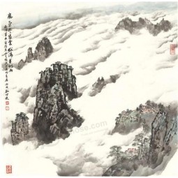 B040中国山水画家居装饰印刷水墨画