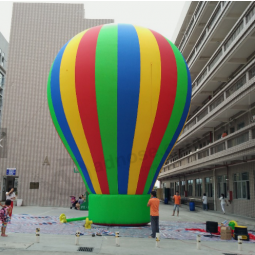 Outdoor inflatable air ground balloon with blower