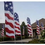 Fiberglass pole countries feather flag USA swooper flag with high quality and any size