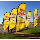 Factory wholesale custom flying display swooper flag with high quality and any size