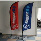 Feather beach flag promotion trade show feather beach flag with high quality with high quality and any size