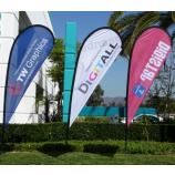 Bandera promocional barata de la playa de la lágrima de la bandera para al aire libre