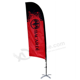 Kundenspezifische Windanzeige-Federflagge für Messe