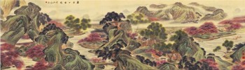 B088リビングルームの装飾のための古代中国の絵画風景のインク塗装