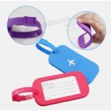 Travel airplane luggage tag custom soft pvc baggage tag