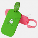 Embossed logo soft pvc travel baggage tag