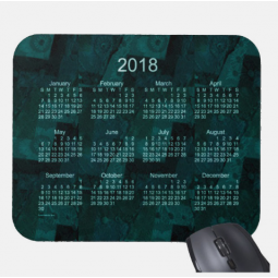 Custom calendar mouse mat cheap rubber mouse pad