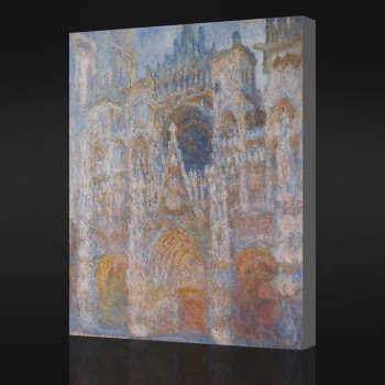 Nno-Yxp 057 claude monet-El portal, armonía en azul(1893-1894)Impresión impresionista de obras de arte de la pintura al óleo
