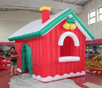 屋外の装飾赤いインフレータブルクリスマステント卸売