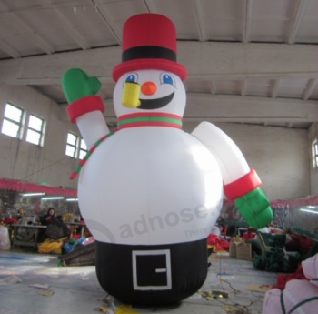 Fabricante de china inflável natal boneco de neve modle personalizado