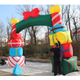 Custom inflatable decoration christmas cartoon inflatable chrismas arch with high quality
