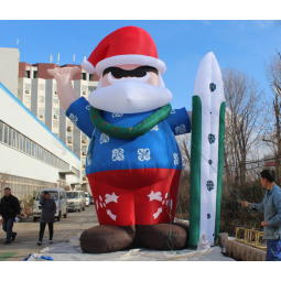 Desenhos animados infláveis ​​gigantes feitos sob encomenda de venda quentes para o Natal