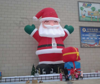 Decorative bespoke inflatable christmas Santa moodle for sale with high quality