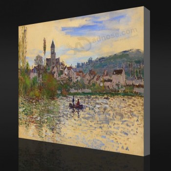 Nr-Yxp 069 Claude Monet-The Seine at Vetheuil 3(1879)Impressionistischer Ölgemälde-Artwork-Druck für Verkauf