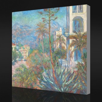 NNO-Yxp 081 claude monet-Villa's op bordighera(1884)Impressionistische olieverfschilderij woondecoratie te koop