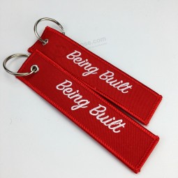 Custom personalized special cool stylish embroidered keychain with your logo