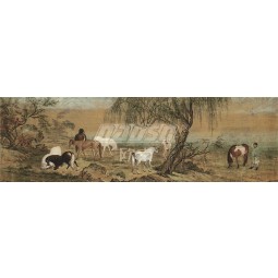 Pittura di arte della pittura della decorazione della parete della pittura del cavallo della pittura a inchiostro di b331