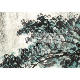 B334 Landscape Ink Painting with Mountain for Wall Decoration