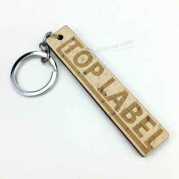 Custom popular cheap wholesale environmental wooden key chain with your logo