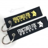 Custom 130*30mm, with Gold and silver key chain as apparel accessories with high quality and any size