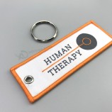 Custom fashion 2025 wholesale non-toxic Environmental friendly woven key chain for people with high quality and any size