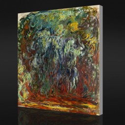 Nee-Yxp 098 claude monet-Treurwilg, giverny(1920-1922)Impressionistisch olieverfschilderij achtergrondmuurdecor te koop