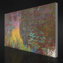 Nein-Yxp 103 Claude Monet-Wasser-Lilien(1914-1926)[4] Impressionist Oil Painting Home Decoration Painting Mural