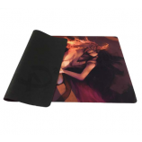 Smooth touching custom gaming big size rubber mouse mat