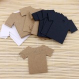 100个 5.5*7厘米 Clothes Shape Kraft Packing Label Wedding Party Label Price Gift Cards baking price tags/礼物标签/标签