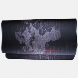 Wholesale Rubber Keyboard World Map Mouse Pad Large