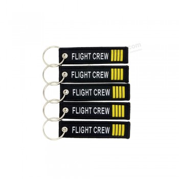 Baciami prima del volo portachiavi 5 pezzi/LOT 7.7*2Centimetro Flight Crew captain Tag Key Chain Aviation Gifts